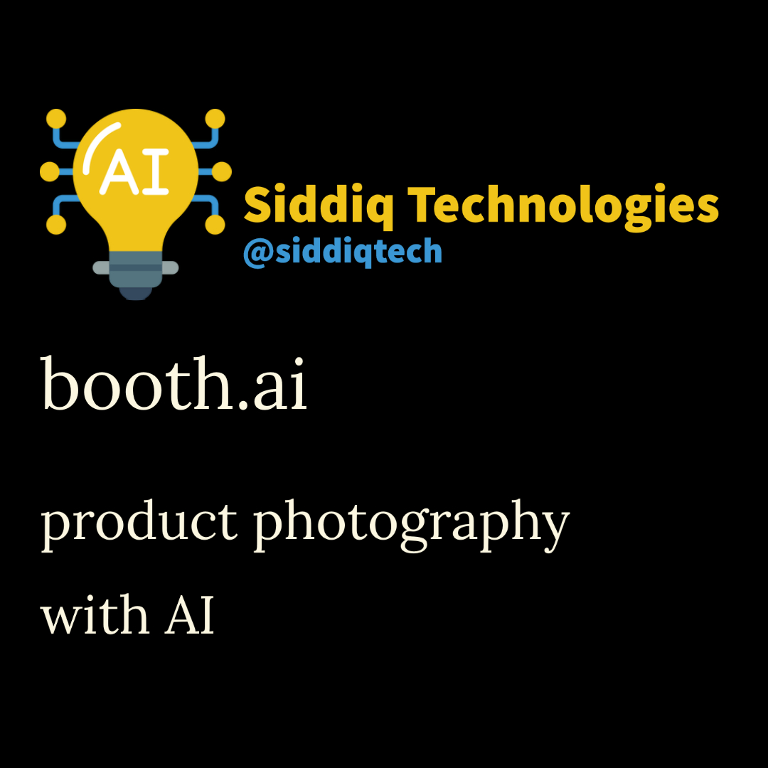 booth.ai

product photography with AI

#ai #artificialintelligence #machinelearning #openai #parametricdesign  #singularity #socialmedia #superarchitects #tech #technology #تقنية #تكنولوجيا #ريادة #شركات