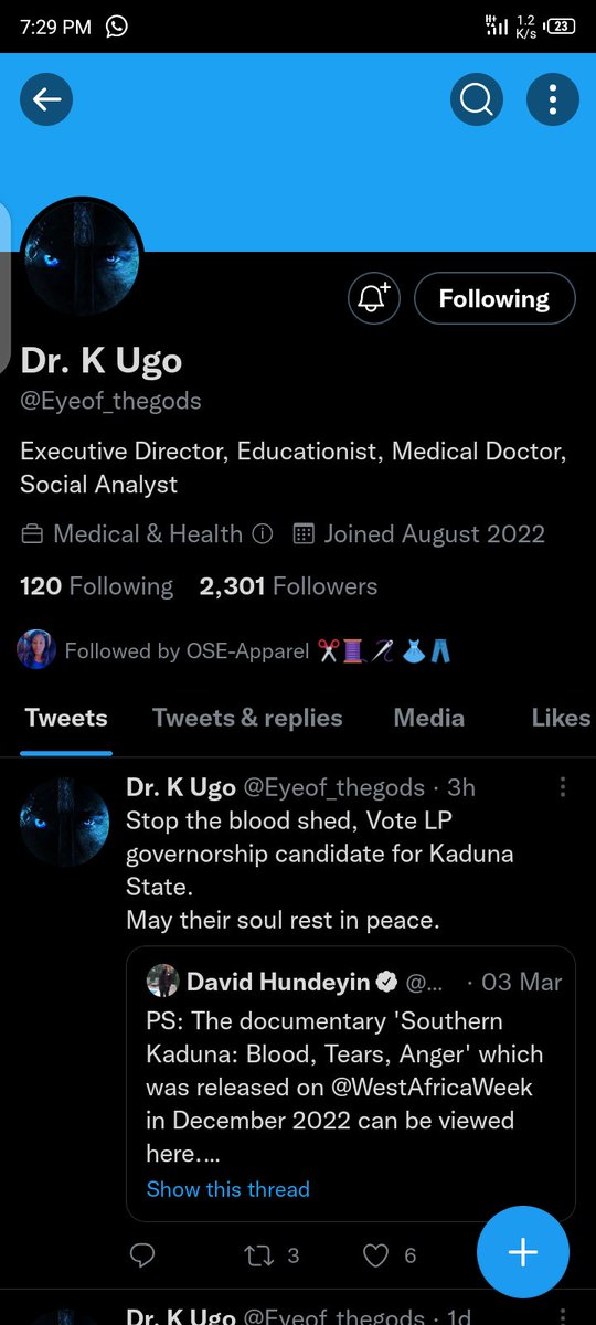 Oluwa Toyin Adinsiga tweet media