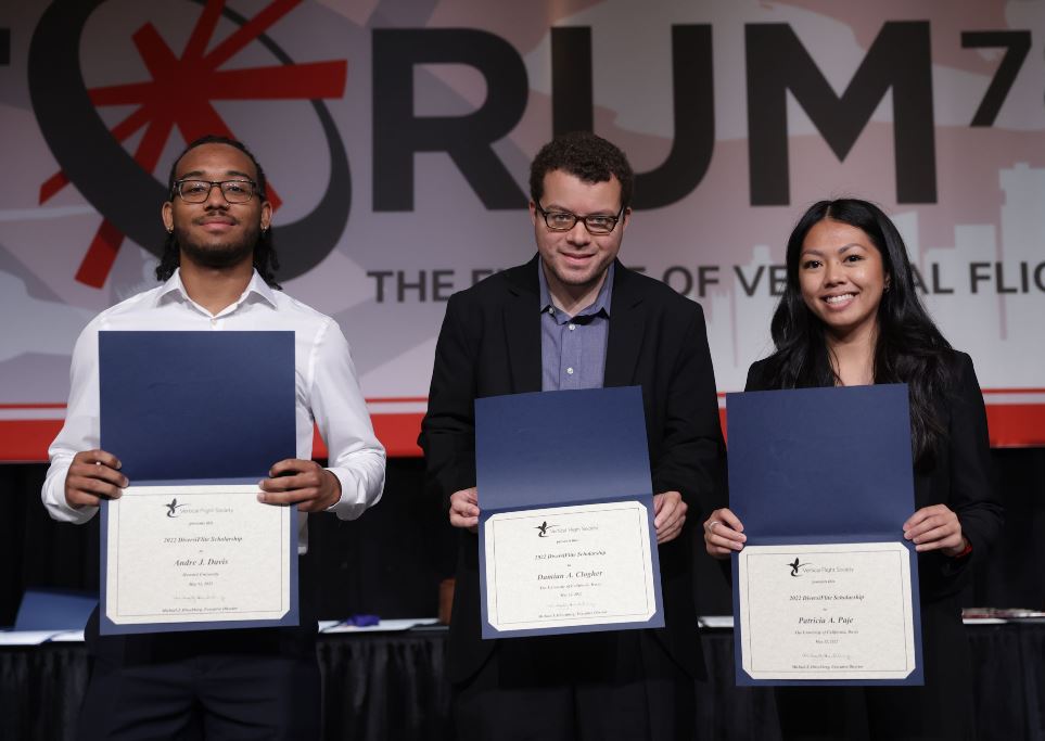 Time is running out to apply for the VFS 2023 #DiversiFlite Scholars program! We are looking for students at #HBCUs and other Minority Serving Institutions (#MSIs) interested in learning more about #VerticalFlight. Win a trip to #Forum79 in Florida: vtol.org/scholars
#eVTOL