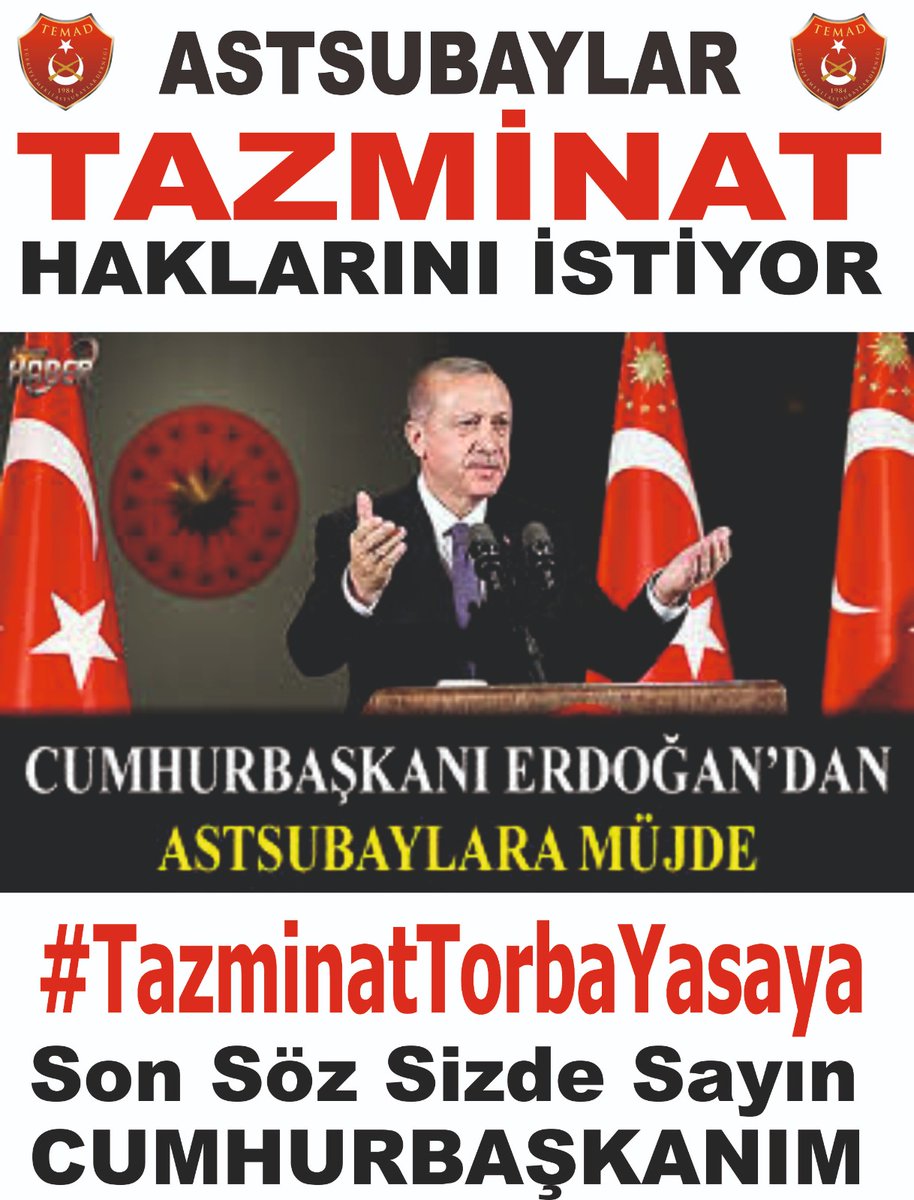 Karahanarslan34's tweet photo. @DurgenHamza @RTErdogan @NureddinNebati @suleymansoylu @tcsavunma @kilicdarogluk @mustafaelitas @fuatoktay @_cevdetyilmaz @AhmetAYDIN_02 @HMBakanligi @FOXTurkiye @iyiparti #OylarTazminata 
Astsubaylar üvey evlat mı? Biz bir aile değil miyiz? Tazminat hakkımız 
Verilsin
@RTErdogan @fuatoktay https://t.co/kXRYdALMyq