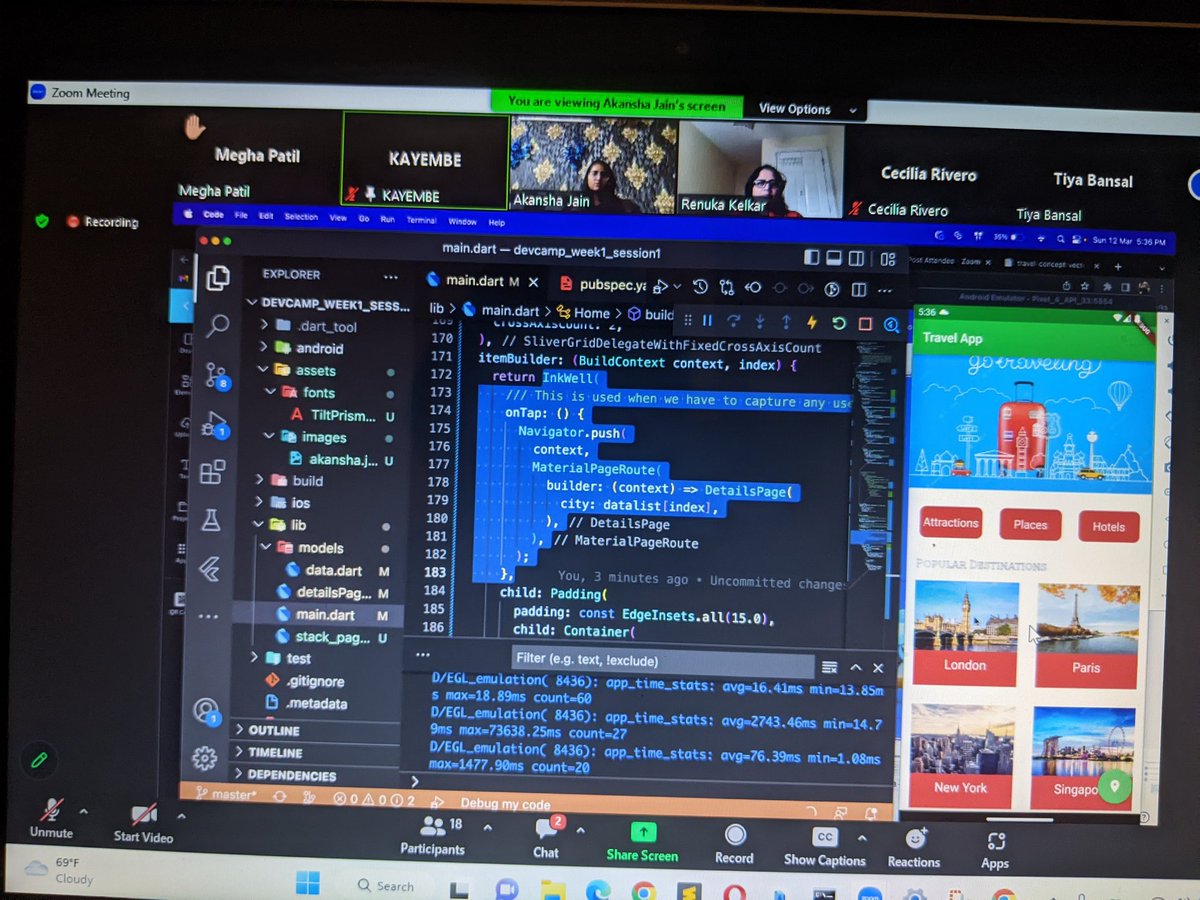 RomanaMedi's tweet image. my Sunday was so beneficial at #flutterdevcamp 2nd Session with @Akansha2001... @gdg_london @KelkarRenuka @sumithpdd @devangelslondon