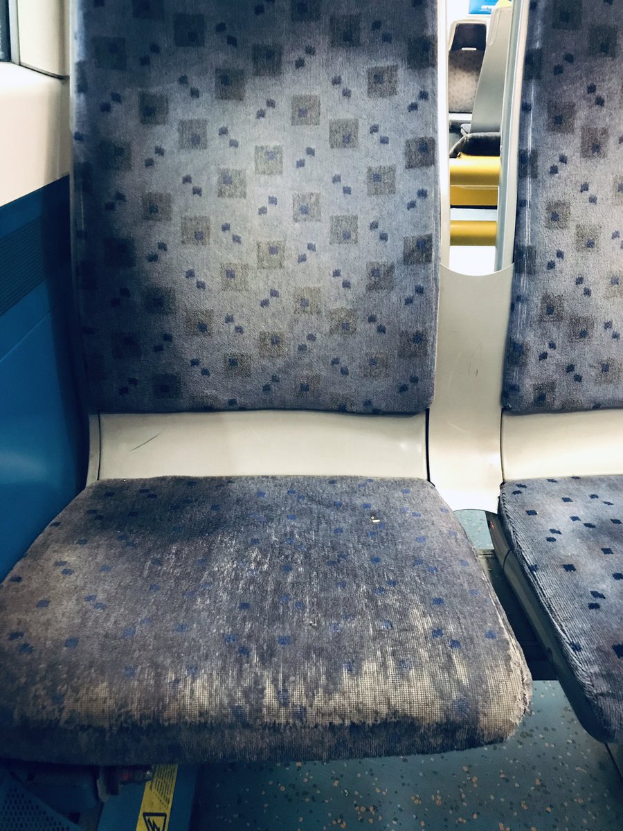 Typical of the seating in my Slade Green carriage on #NetworkSouthEast 😒