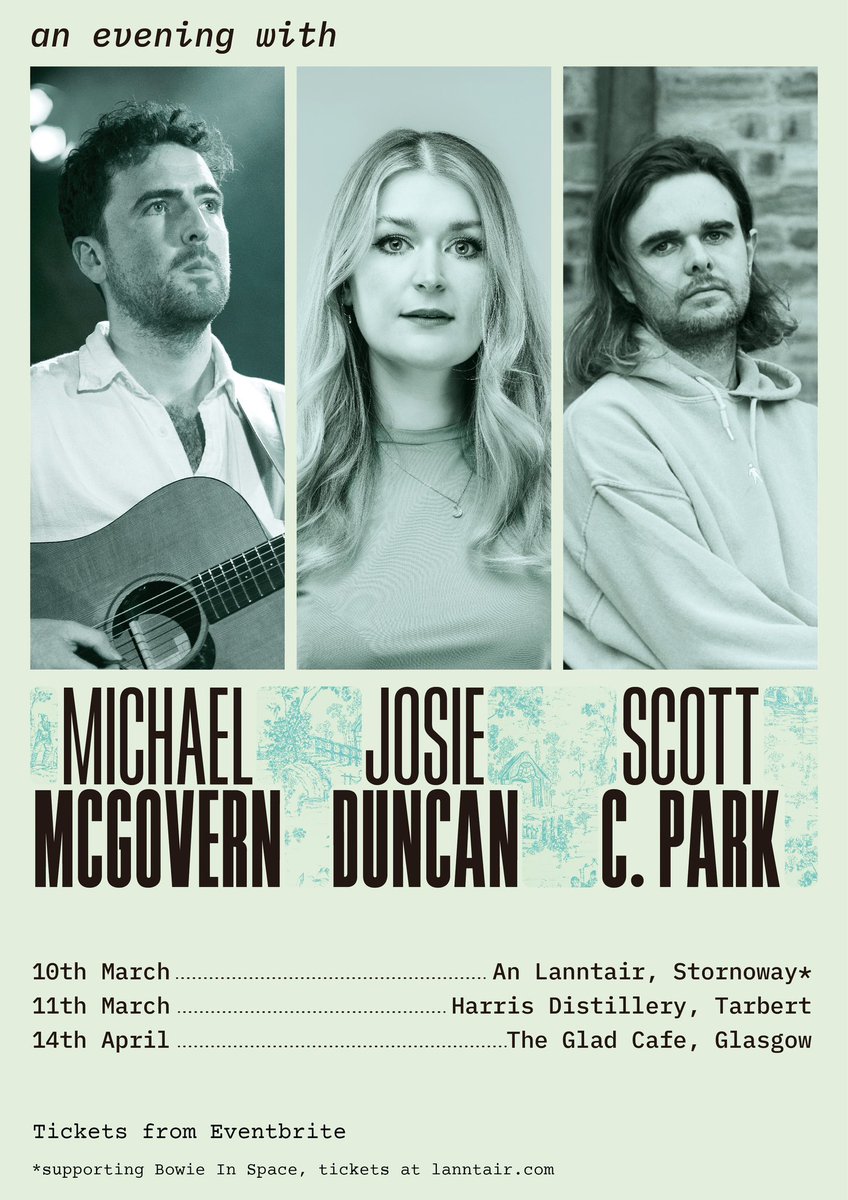James Aithie 🏴 🇵🇸 (@jamesaithie) on Twitter photo Folks in #Glasgow, go see these amazing musicians, who are playing their songs as a trio at <a href="/thegladcafe/">The Glad Cafe</a> Fri 14th April <a href="/JosieDuncanSong/">Josie Duncan!</a> <a href="/mcgovernmusic/">Michael McGovern</a> <a href="/scott_c_park/">Scott C Park</a> #HebrideanMusic 🎶 🏴 Folks in #Glasgow, go see these amazing musicians, who are playing their songs as a trio at <a href="/thegladcafe/">The Glad Cafe</a> Fri 14th April <a href="/JosieDuncanSong/">Josie Duncan!</a> <a href="/mcgovernmusic/">Michael McGovern</a> <a href="/scott_c_park/">Scott C Park</a> #HebrideanMusic 🎶 🏴