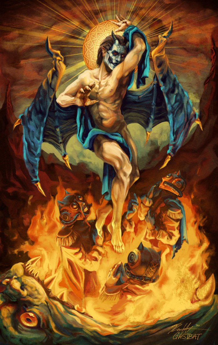 GASTBATart's tweet image. 🔥DOMINION🔥

My piece for @imperazine_ which portrays the ‘birth’ of Antichrist Copia!

#imperazine #thebandghost #GhostFanart #PapaEmeritusIV #Impera