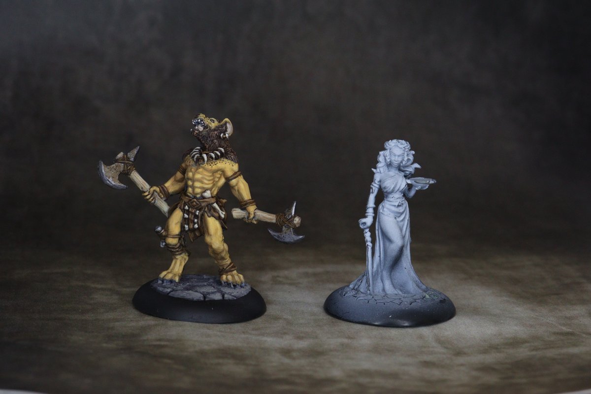Hecatina Miniature Painting Studio (@hecatinastudio) on Twitter photo Live now painting Circe from <a href="/reapermini/">Reaper Miniatures</a> on Twitch twitch.tv/miniaturemonth… Also photo of the gnoll we painted last week! Live now painting Circe from <a href="/reapermini/">Reaper Miniatures</a> on Twitch twitch.tv/miniaturemonth… Also photo of the gnoll we painted last week!
