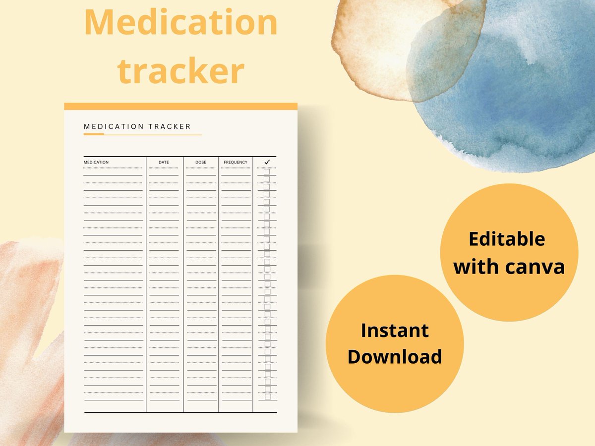 EassyTemplates's tweet photo. Excited to share the latest addition to my #etsy shop: Editable Medication Log | Printable Supplement Tracking Template | Medication Tracker | Medication Schedule | Medication Management Template https://t.co/733FxQ6QDh #orange #editablemedicationlog #printables https://t.co/nHl8uV8Wlj