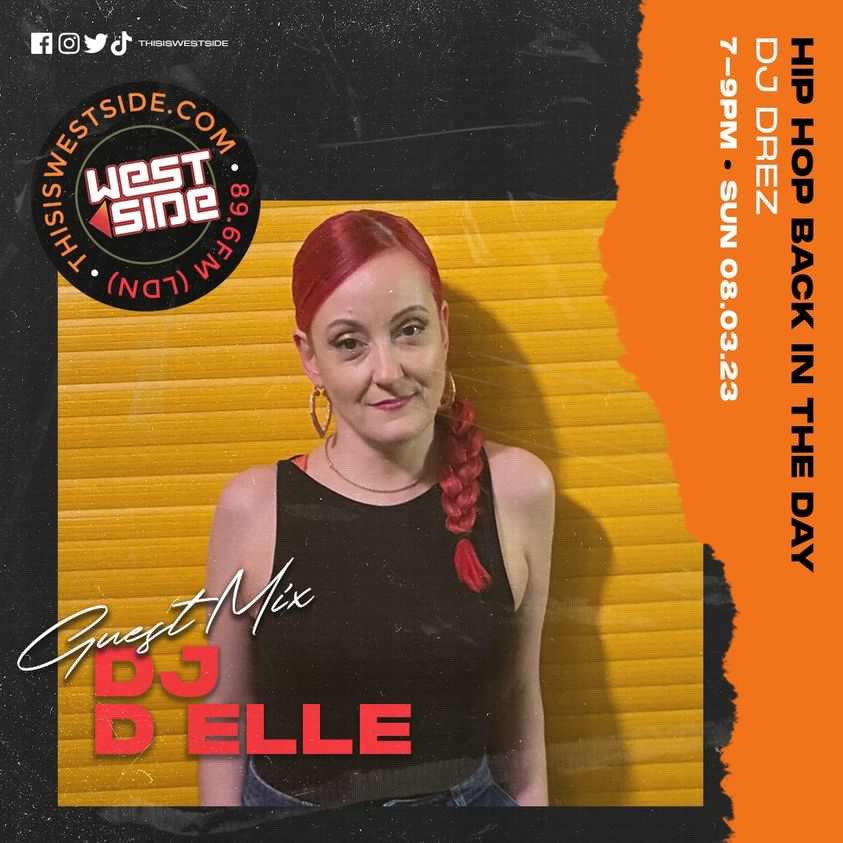 From 7pm tonight check out the @hiphopbackintheday show on <a href="/thisiswestside/">THIS IS WESTSIDE</a> radio for your dose of weekly throwback beats. At 8:30pm i am throwing down an exclusive mix celebrating women MC's from the golden age! Listen via the web or if in London on the dial, 89.6 FM