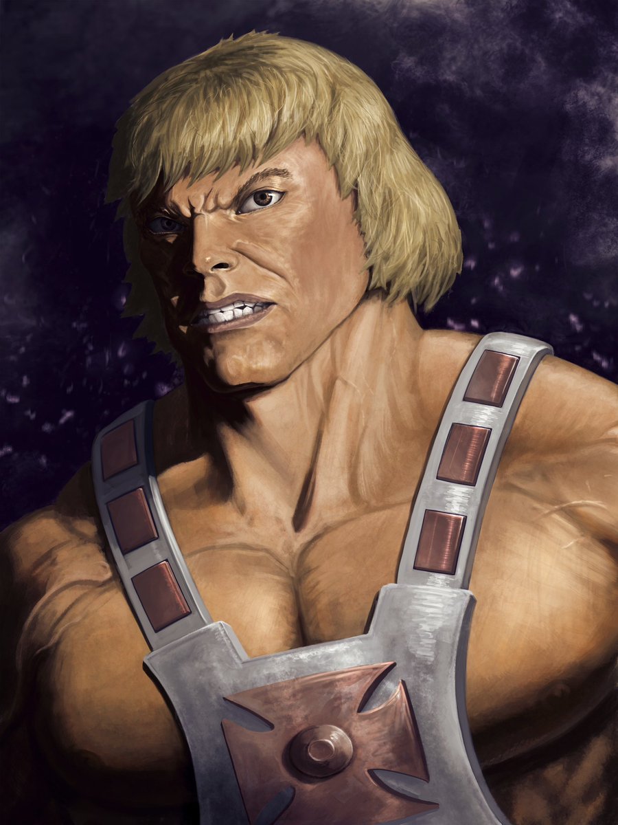 ere’s the final of my He-Man portrait painting. I was a bit rusty painting, so this one took a while. Next is Skeletor! Feel free to share!

#art #digitalart #digitalpainting #motu #mastersoftheuniverse #heman #eternia #ihavethepower #portraitpainting #mattel #netflix #darkhorse