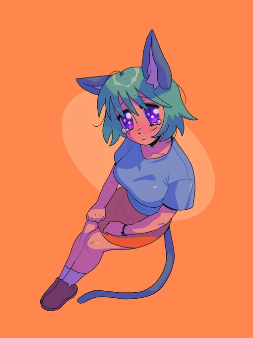 A really cool neko who's downright pretty sugoi 