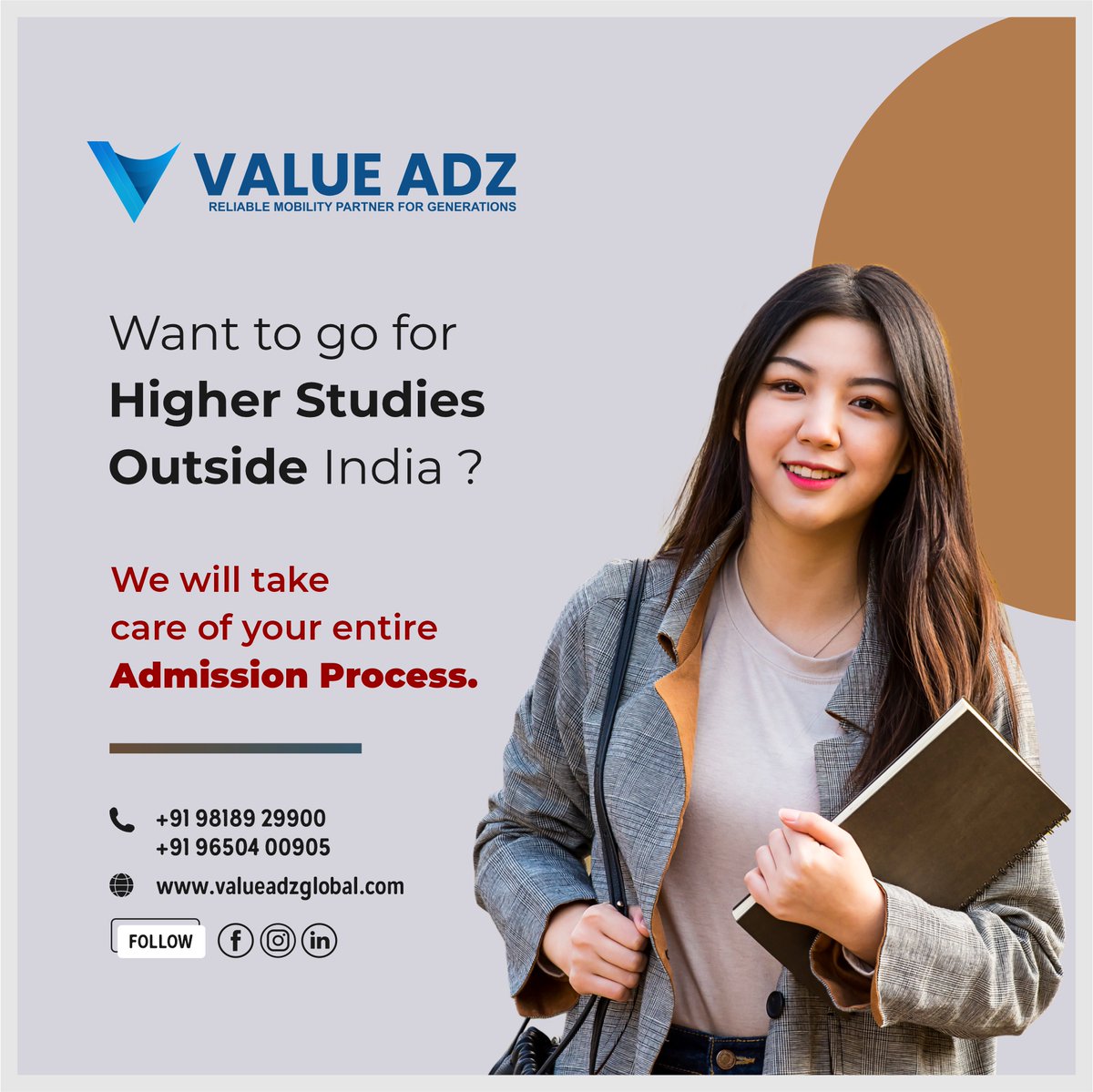 ValueAdz's tweet photo. Interested In study Abroad?
We will help you out just Pack Your bags &amp; And Leave The Rest To Us
Contact us For Information +91-9818929900
https://t.co/Ji8P3UrFDG
#study #studymotivation #studyabroad #studyabroadlife #abroadlife #studylife #educationmatters #education https://t.co/7RXRaZVW05