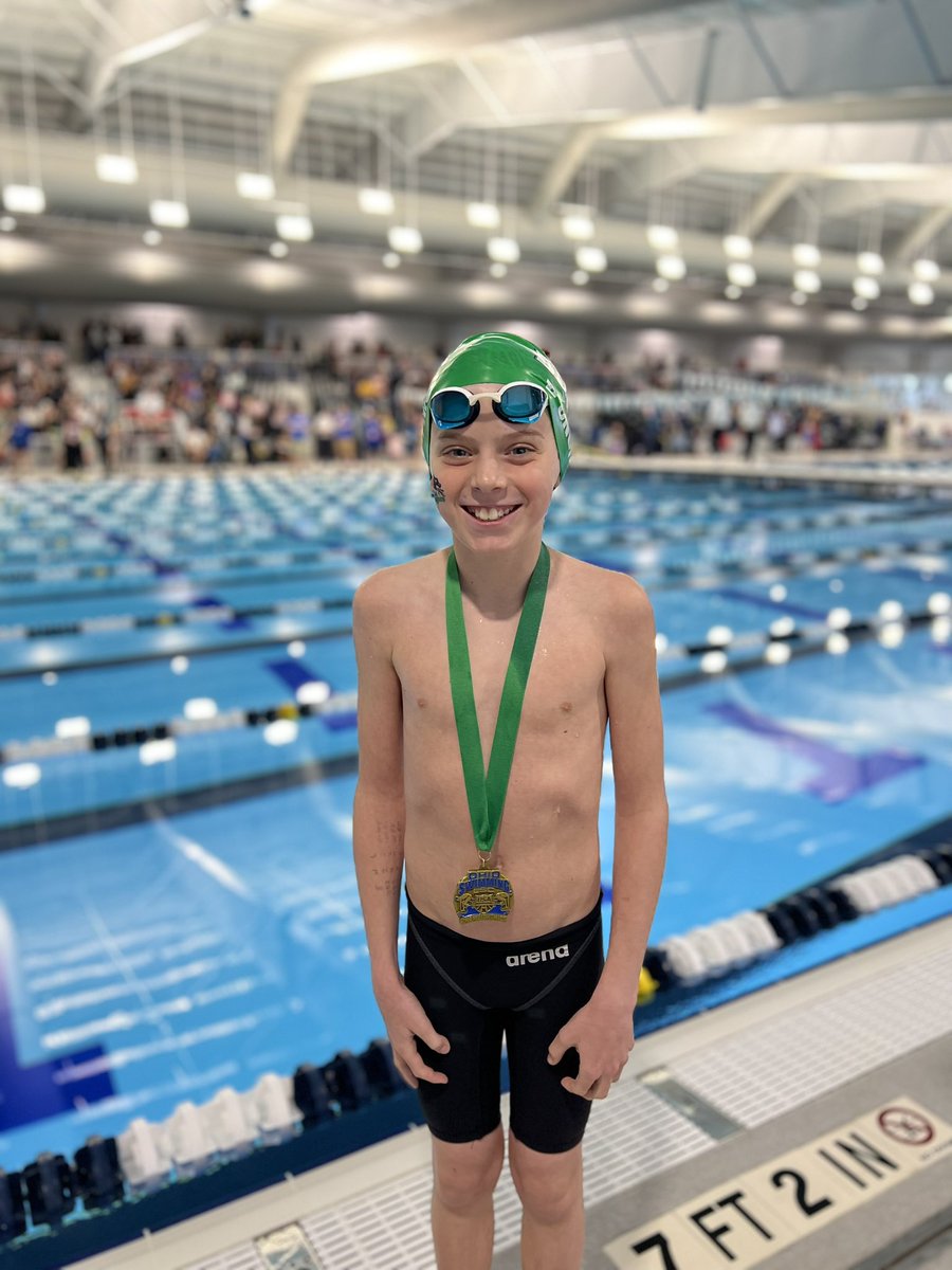 DublinSwimTeam's tweet photo. Luke takes 5th in the 100 backstroke! Boys 200 medley relay also placed 4th! https://t.co/4V6p7RqYsa