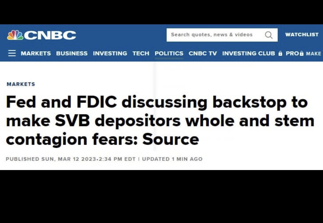 Translation: The Fed Is Going To Give Your Dollars To People Who Lost Theirs Because They Left Too Much Cash In One Place - The Losses Will Be Socialized

The VC crowd is calling in their favors for their political contributions right now.