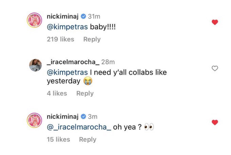 Minaj's Corner on X: Kim Petras sent Nicki Minaj a custom Chanel