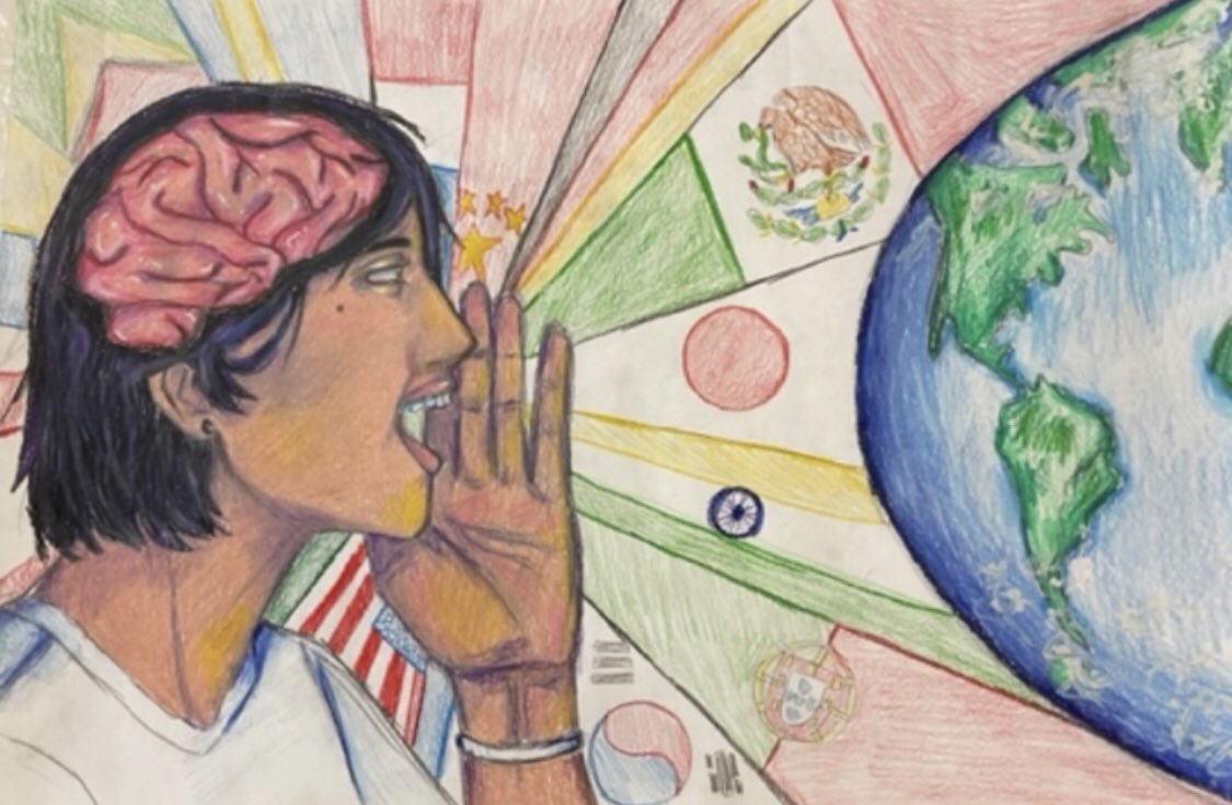 ProfePSHS's tweet image. World Language Week 2023 poster winners! @CougarCulture