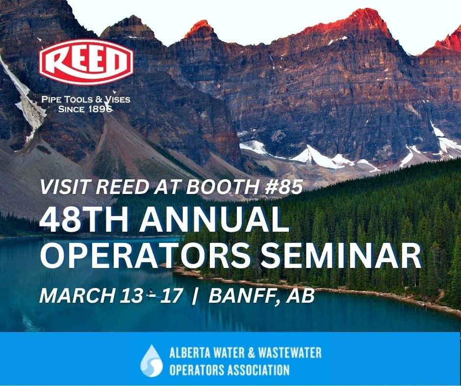 ReedPipeTools's tweet photo. REED will be at the AWWOA Operators Seminar tomorrow through Friday. Stop by booth 85 to learn more about REED products. ⁠
⁠
More info here: https://t.co/5ACOryOoKX

#REEDpipetools #pipetools #watertools #wastewater #reedmfg #reedtools #tradeshow #conference #awwoa #canada https://t.co/QojFyiFvUm