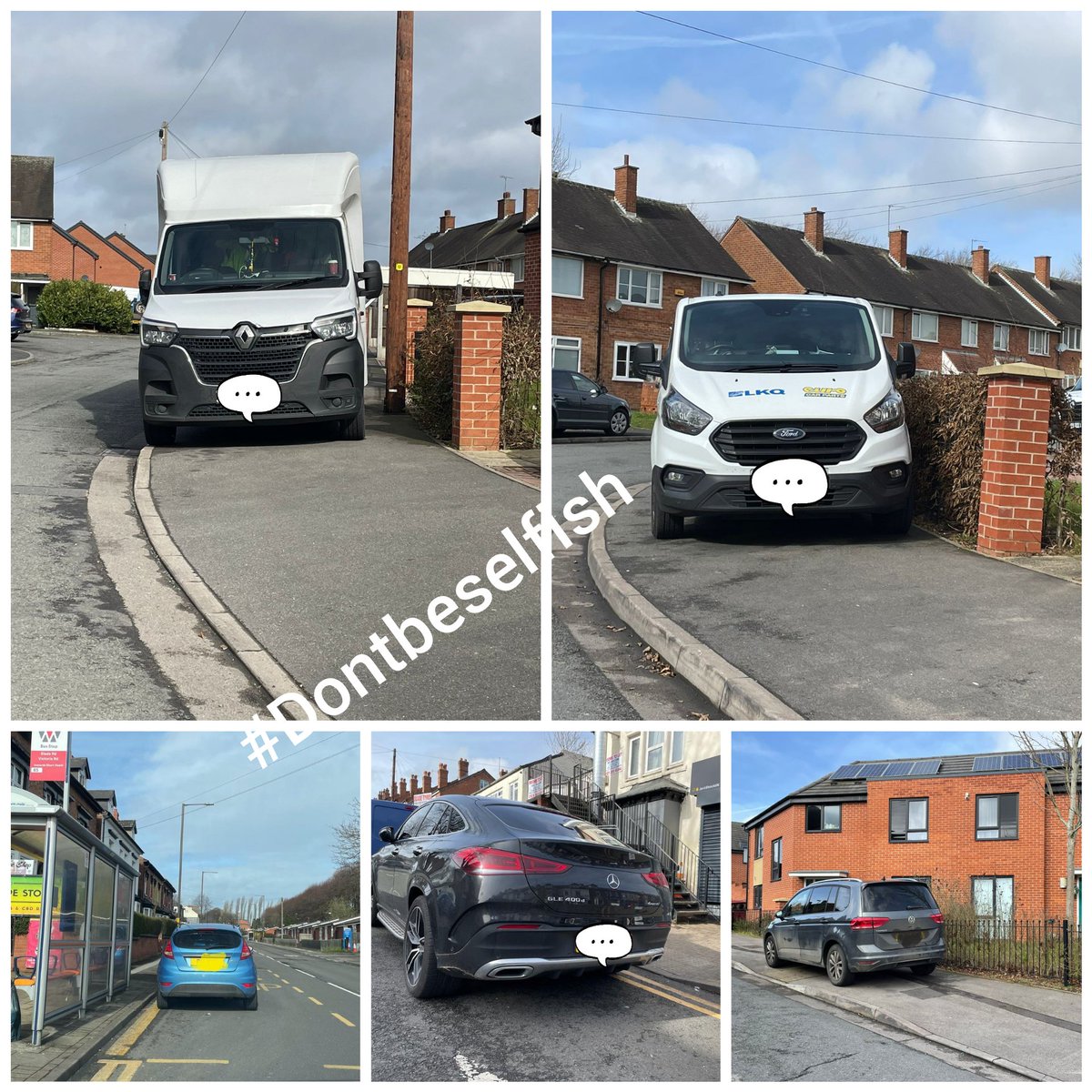 ErdingtonWMP's tweet photo. Selfish parking like this is dangerous and causes unnecessary obstruction. Stockland Green NHT have been running out of tickets today in the name of community safety! Fines have been and will continue to be issued. #yousaywedid #thinkaboutothers. Sgt Ellis @WMPolice https://t.co/fDrFJVOEj4