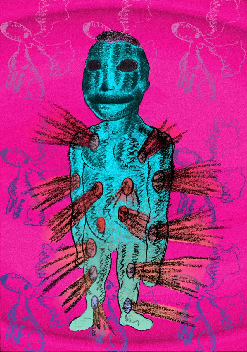 Matoshi_x's tweet photo. @LightbulbmanNFT 

The Lightbulb Man by Bjaarne Melgaard is one of the most underappreciated NFT collections out there. 

The artist Bjarne is recognized by top art institutions such as MoMa. Now they’re minting a second collection, depicting mutated versions of the Genesis NFT. https://t.co/HWn4E1uORW