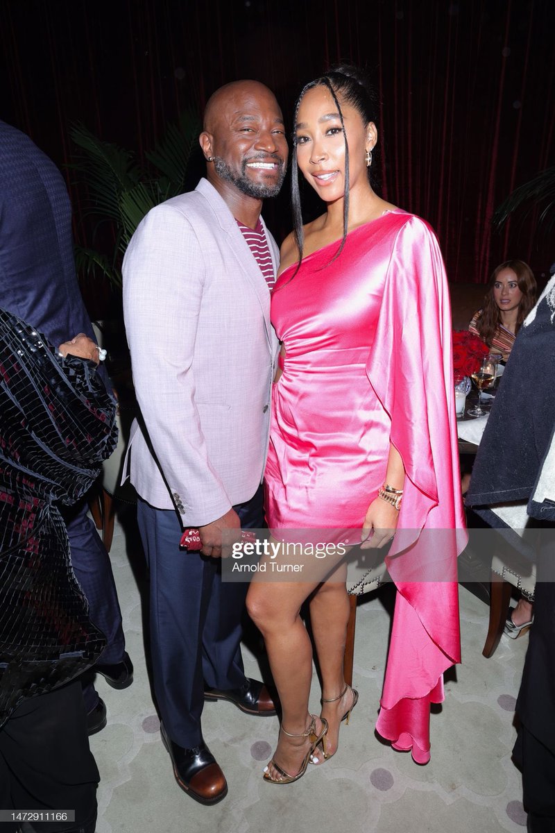 NikkiohCo's tweet photo. #TayeDiggs and #AprylJones attend Boris Kodjoe's 50th Birthday Party at Hotel Bel-Air on March 11, 2023 in Los Angeles, California. (Photo by Arnold Turner/Getty Images for Boris Kodjoe) https://t.co/IJt23hTHNN