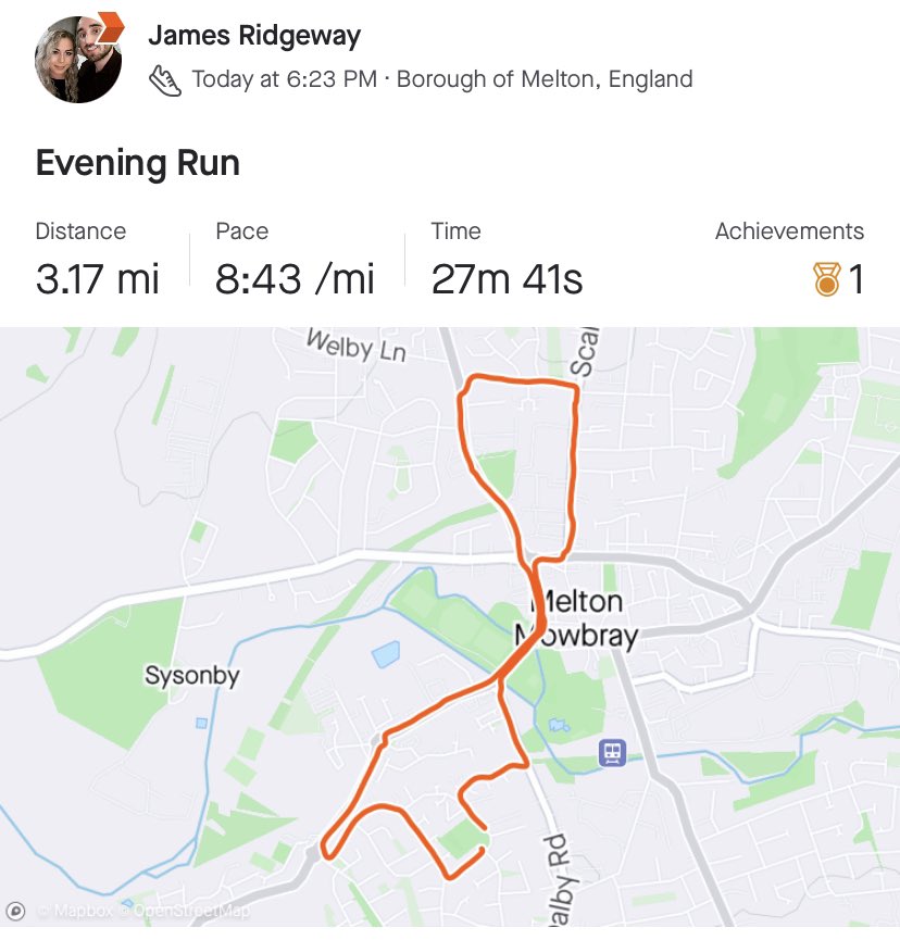 James_Ridgeway_'s tweet photo. Nice cool evening to be out and about ๐๐ปโโ๏ธ
First picture was a #runwithson๐จโ๐ฆ. He may have little legs but they got him a a long way๐ #proud
I love how he wants to come run with me ๐
Then onto a little journey which was cut short as sugars were falling๐ฉธ
#diabeteschat #gbdoc https://t.co/YnsRlXQqXZ