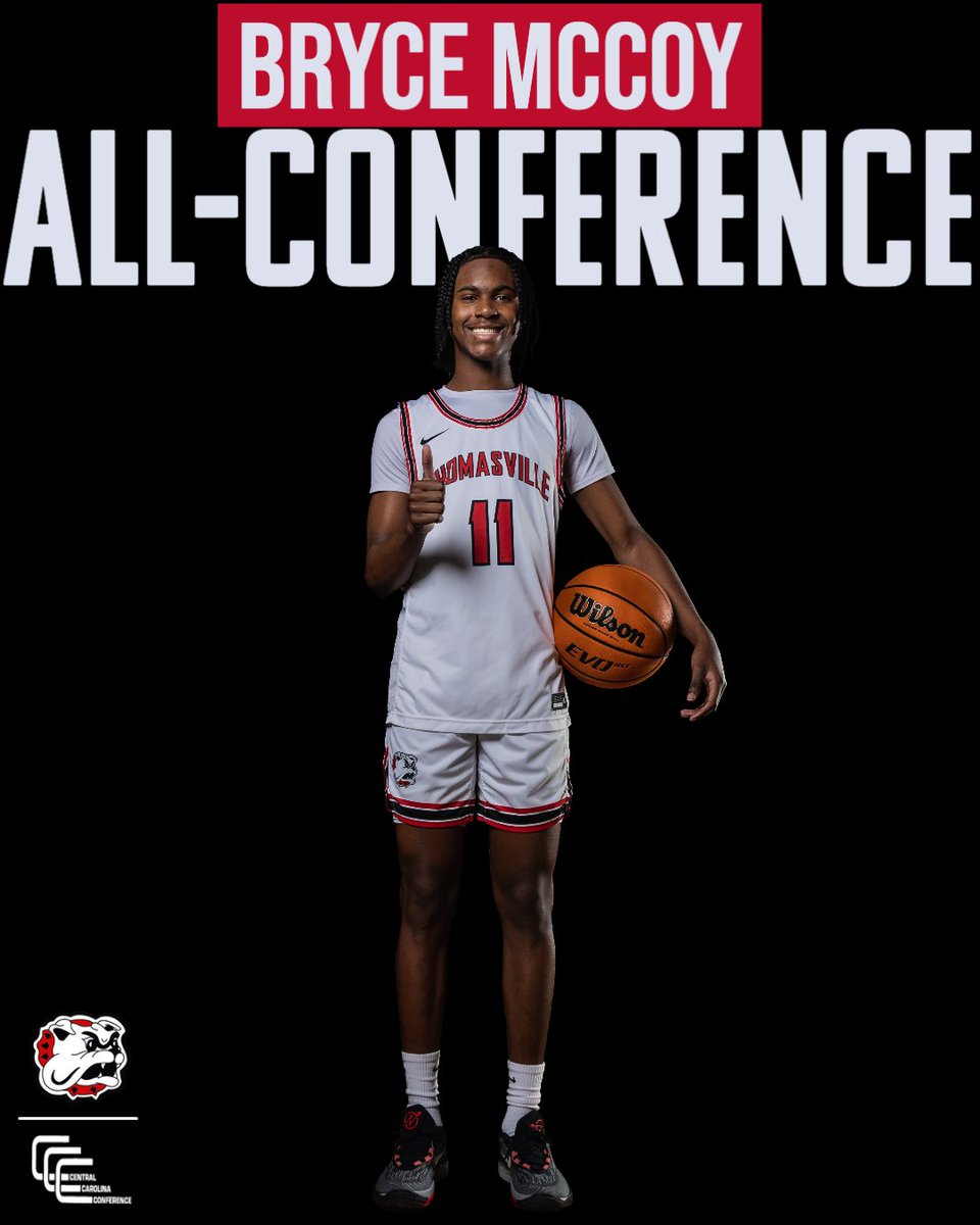 Join us in congratulating Bryce McCoy for being selected to this year's All-Conference team! <a href="/1brycee1/">Bryce McCoy</a> <a href="/THSAthleticsNC/">Thomasville Bulldog Athletics</a> <a href="/thomasvillehigh/">THS Bulldogs</a> <a href="/tvilletimes/">Thomasville Times</a>