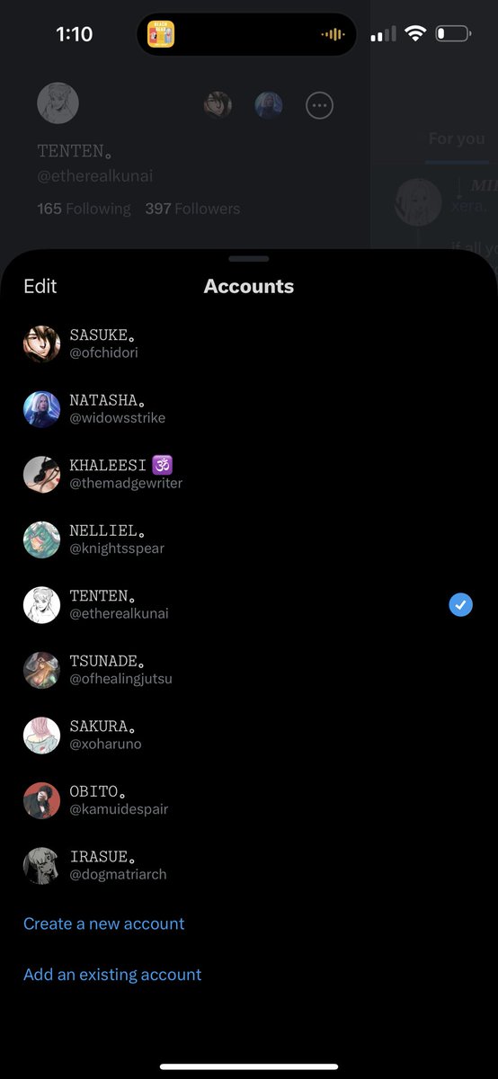 etherealkunai's tweet photo. Current accounts + my personal. https://t.co/VarjsV7ElQ