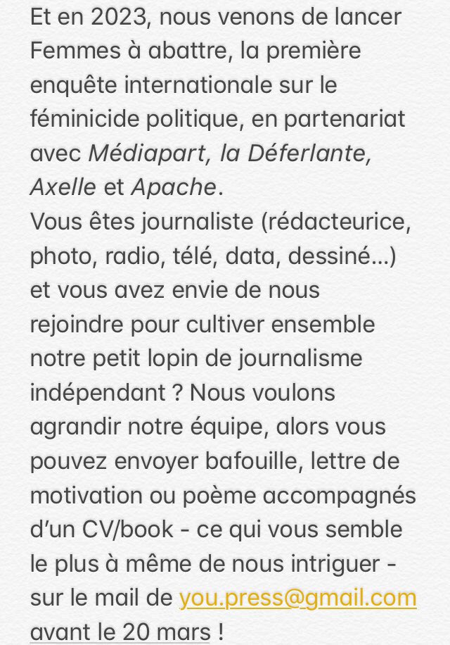 [Annonce] Oyez Oyez, pigistes, le collectif Youpress n’attend que vous ! Vous êtes journaliste (rédacteurice, photo, radio, télé, data, dessiné…) et avez envie de nous rejoindre pour cultiver ensemble notre petit lopin de journalisme indépendant ? 👇