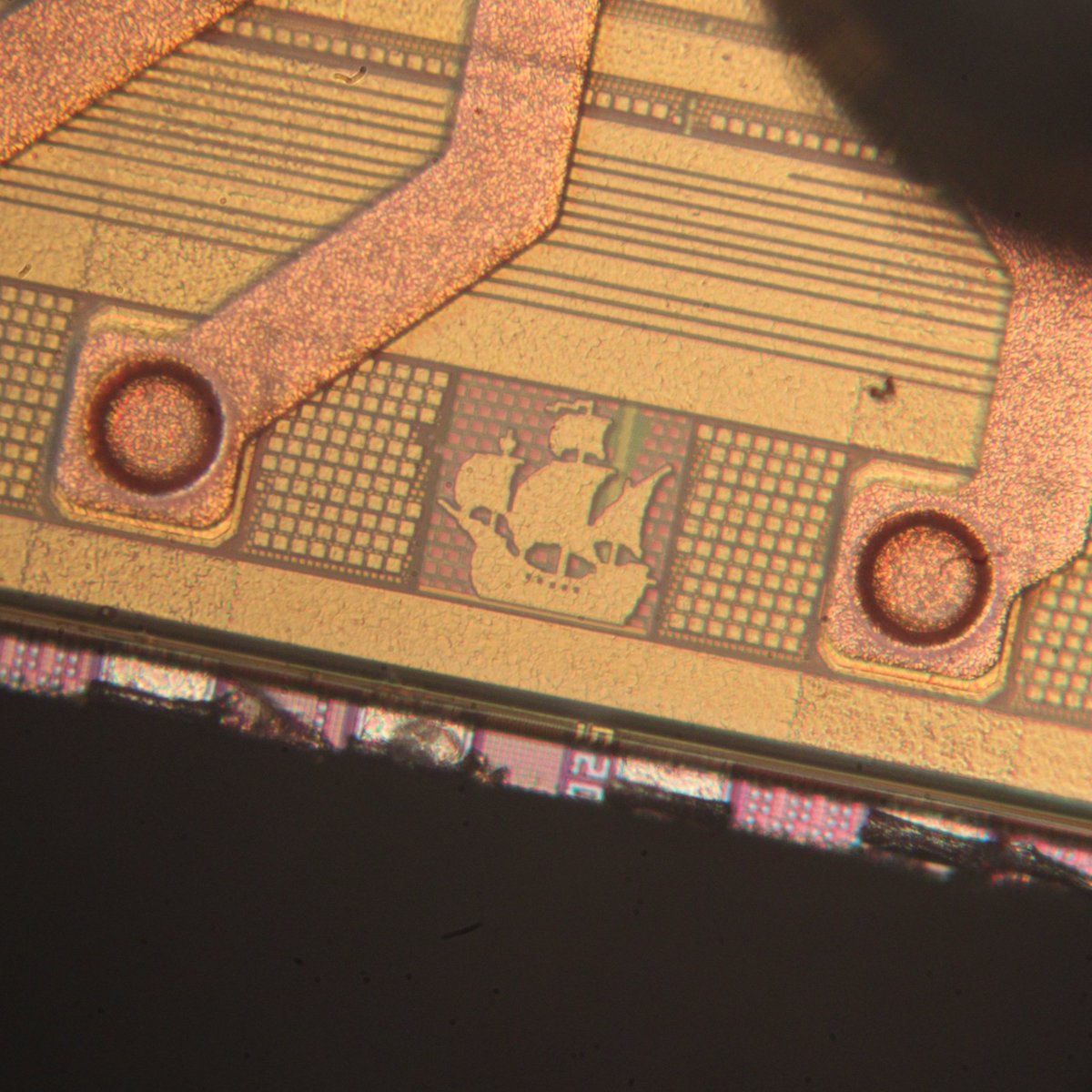 marunmagesh's tweet image. some cool Easter egg in #tinytapeout chips