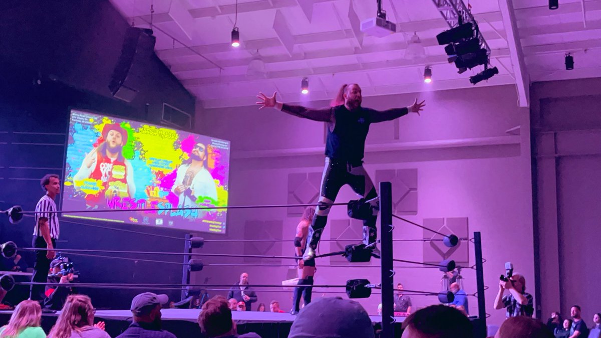 The United States Title match was as advertised (no card changes) between <a href="/CowboyStacee/">Space Cowboy Stacee Alexander</a> and <a href="/rohrgeous/">Adam.Rohrgeous</a>. <a href="/WrestlingTheo/">Wrestling Theology</a> #WrestleSplash