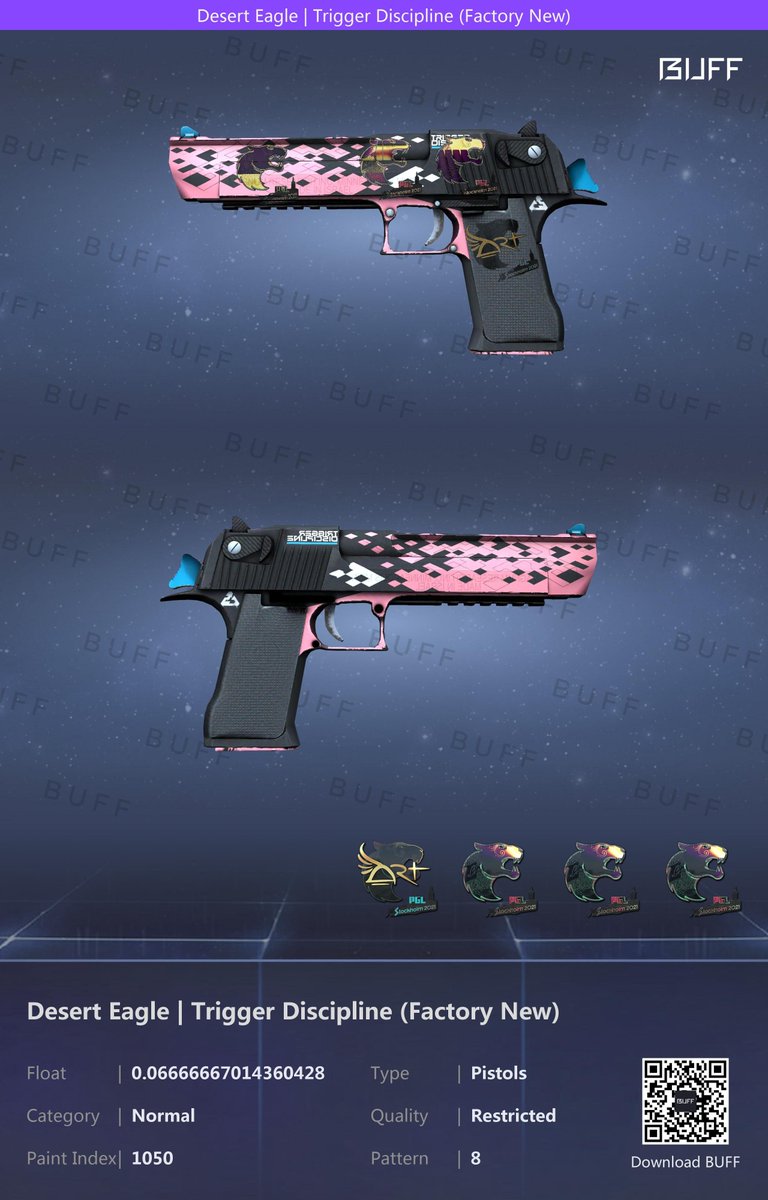 triple_sv's tweet photo. really thankfull for everyone whos following me🙏
cant believe im at 300 already🤯
to celebrate it and show my gratitude ill be giving away this Desert Eagle Trigger Discipline 0.0666666 Float with 3x Furia Stockholm holo &amp; 1x Art Stockholm holo
follow me and retweet to enter😈 https://t.co/YcrhY2zPxm