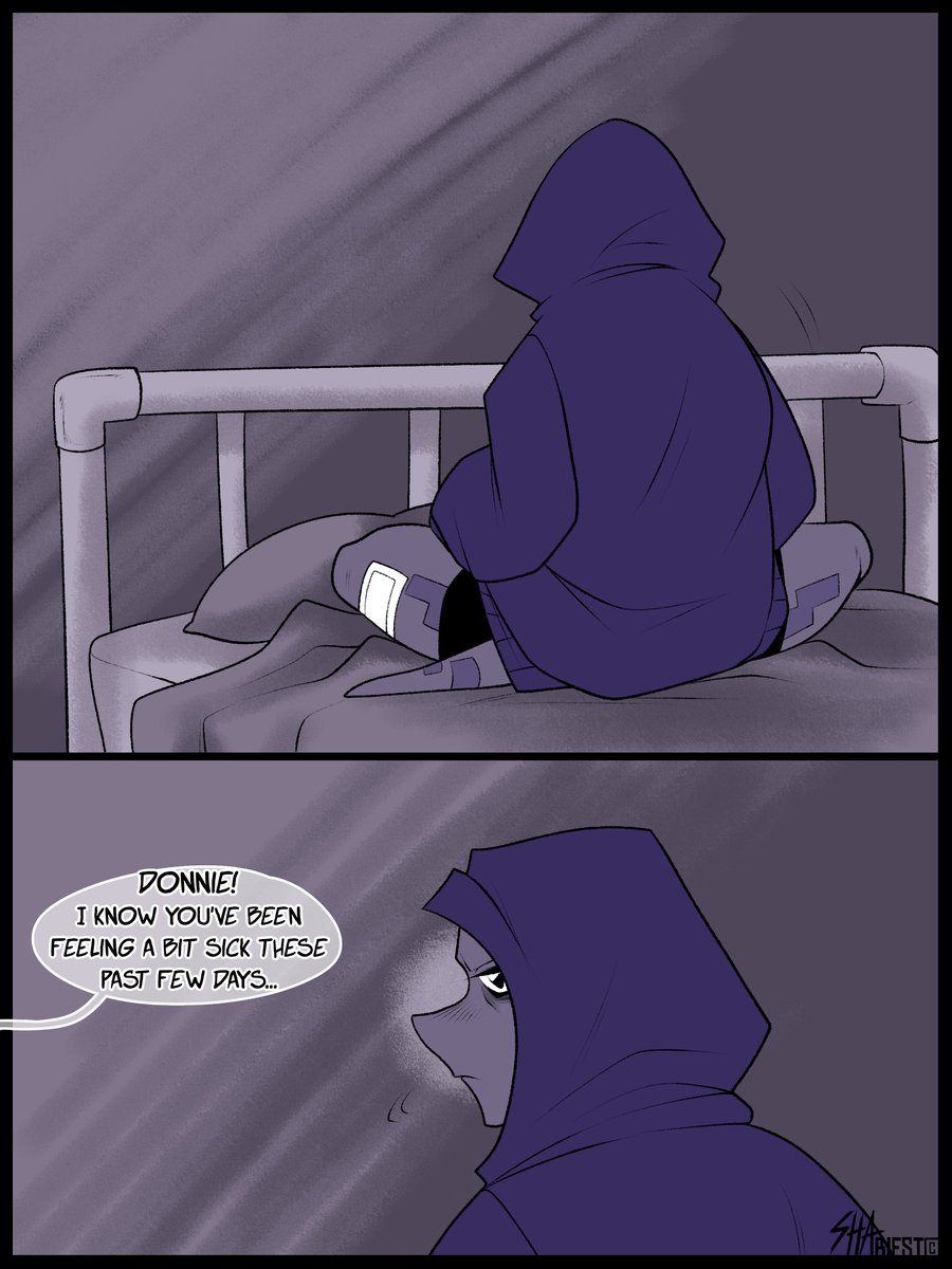 ShaBiest's tweet photo. (1/2)

[Part 1 "Mom, I can explain - Donnie"]

As you might have seen, I finished the 30 pages for this chapter already and it will conclude this comic!
Enjoy! 

#rottmnt #RiseoftheTMNT #MIcecomic https://t.co/6oRarQz9dC