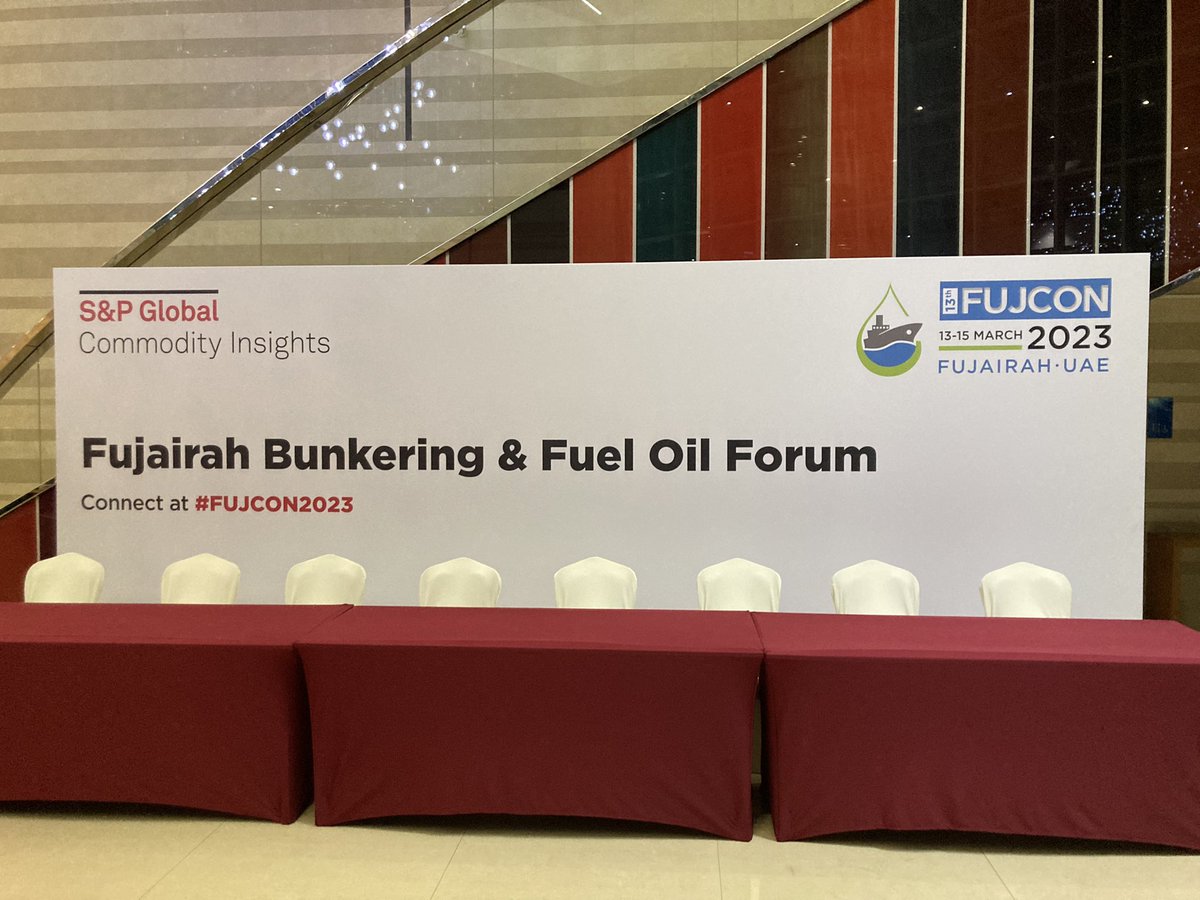 baldersdale's tweet photo. Be interesting to hear views on demand outlook for bunkering with China now getting Iran talking with Arab Gulf neighbours.#Fujcon https://t.co/7tUM2XXaL5