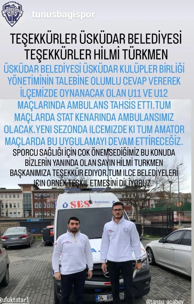 ÜSKÜDAR BELEDİYESİ BAŞKANIMIZ SAYIN HİLMİ TÜRKMEN SPORCU SAĞLIĞI İÇİN BİR İLKE IMZA ATTI.TÜM BELEDİYELERİMİZE ÖRNEK TEŞKİL ETMESİNİ DILIYORUM.<a href="/hilmiturkmen34/">Hilmi Türkmen</a> <a href="/esatkalay/">Esat Kalay</a> <a href="/ufuktff/">ufuk tatar🇹🇷</a> <a href="/mehbaykan/">Mehmet Baykan</a> <a href="/kasapoglu/">Dr. Mehmet Kasapoğlu</a> <a href="/gurlu_mustafa/">Mustafa GÜRLÜ</a>