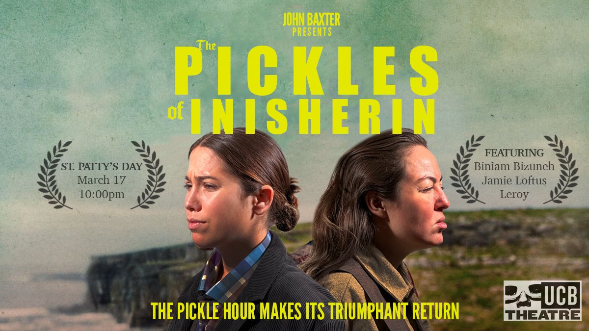 badcomixbyanna's tweet photo. YES today is the OSCARS, but more importantly....

For all the Banshees of Inisherin-heads out there, @HhiggZ and I will be bringing OUR VERSION to the STAGE w/ special guests @jamieloftusHELP @biniambiz &amp; Leroy this Friday! Buy ur feckin' tix here:
https://t.co/DqEtcXQixt https://t.co/9gRw7Q71fd