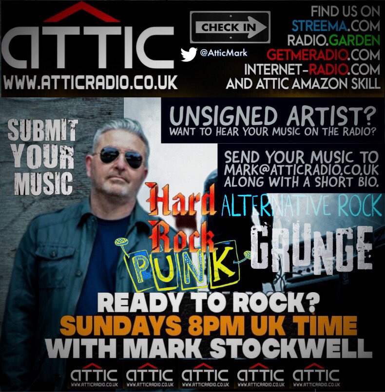 AtticMark's tweet photo. Join me at 8pm tonight, for bangin’ rock tunes! Kicking off tonight is @DeadBlondeStars @thmptypg @sadurdaymusic @KINGKRAKENUK @KoreMachina @HellzFalcons @AtrocityGirl and many more! Plus grunge hour, 10pm! #hardrock #alt #punk #grunge

Click to listen! 

https://t.co/APtvjeaS5J https://t.co/MvG8kRfIah