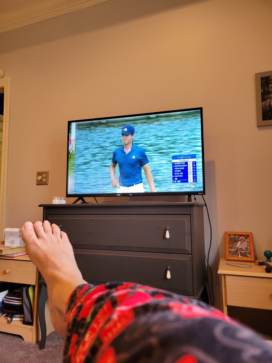 grantgrizzard's tweet image. In Great Honor of my late stepfather #realfather I am watching the #tpc #ThePlayersChampionship in my pajamas