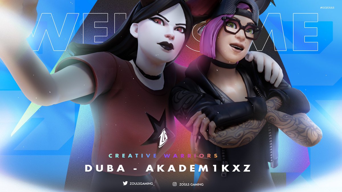 zoulsgaming_'s tweet photo. El día de hoy presentamos a nuestro duo de creative warriors que nos estaran representando en futuros torneos y tokens‼️
@dubaFN_ 
@Akadem1kxz https://t.co/Gxva60jD7j