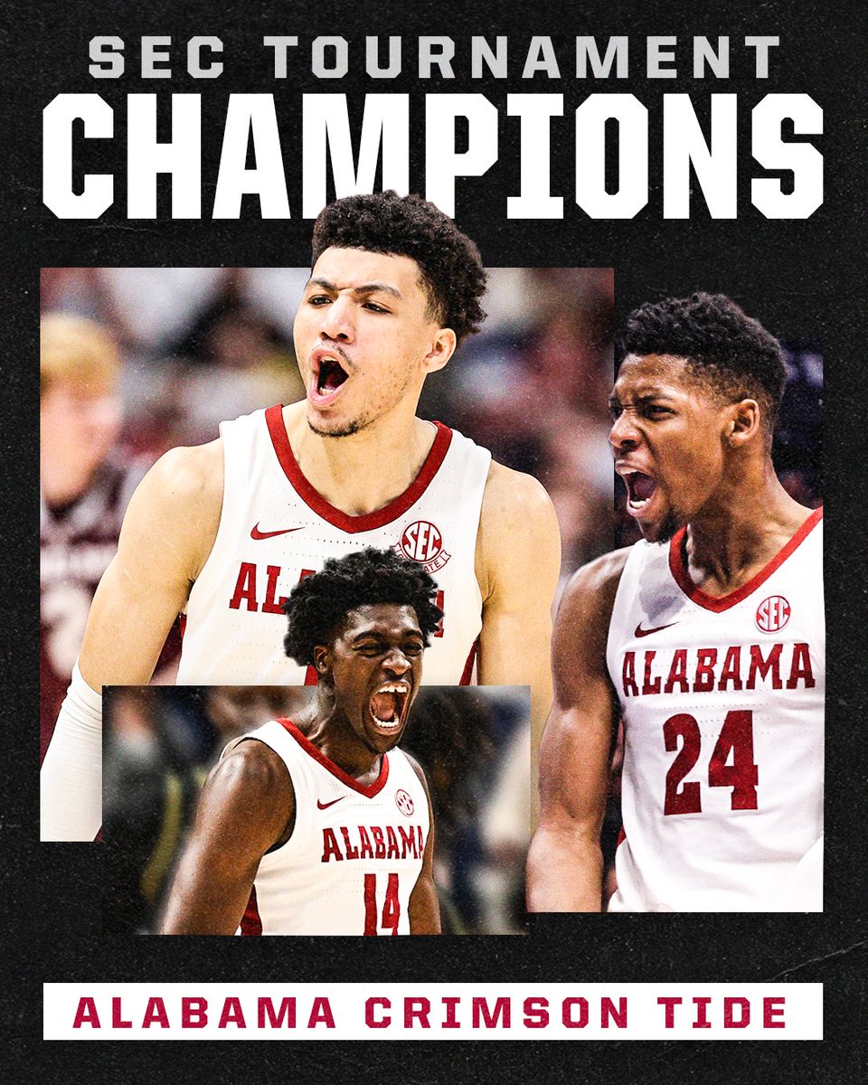 SECNetwork's tweet image. KINGS OF THE SEC 🏆🐘 @AlabamaMBB