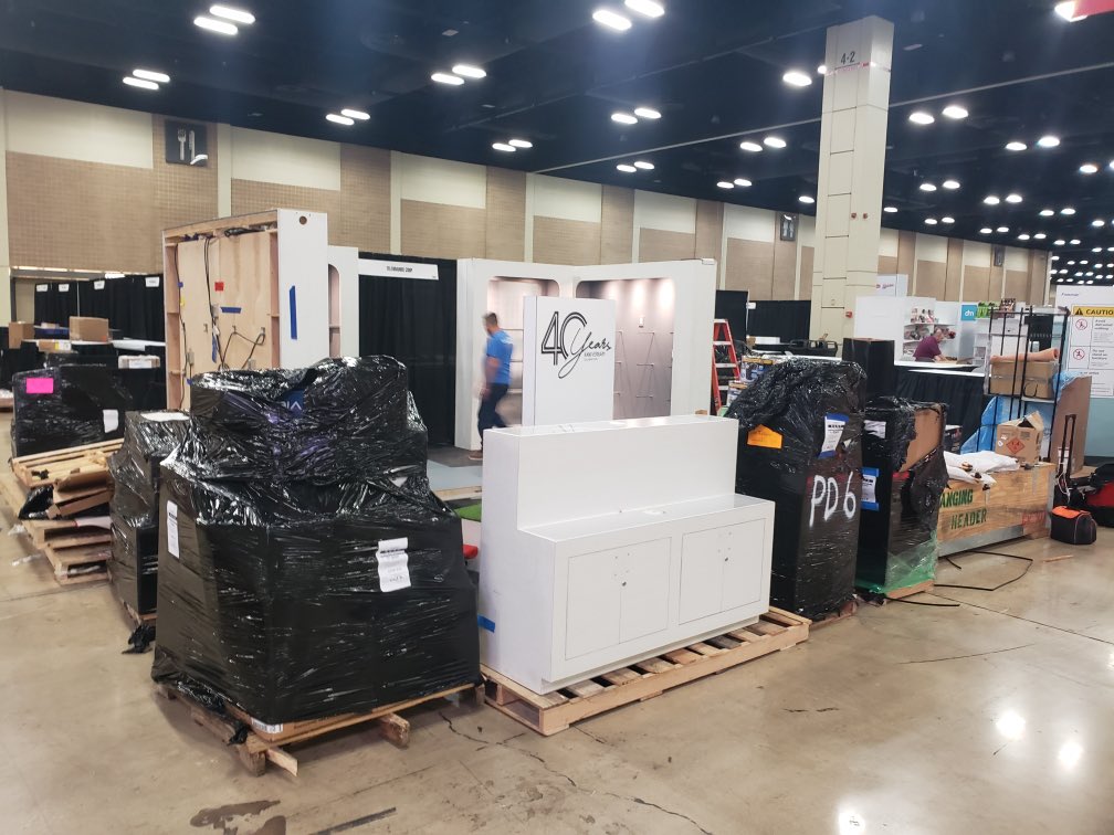 AmicusTradeshow's tweet photo. Getting ready for the Ace Hardware Spring show in San Antonio.  Booth 4437 come see us!
#tradeshows #boothbuilds https://t.co/K6o7nsy1eY