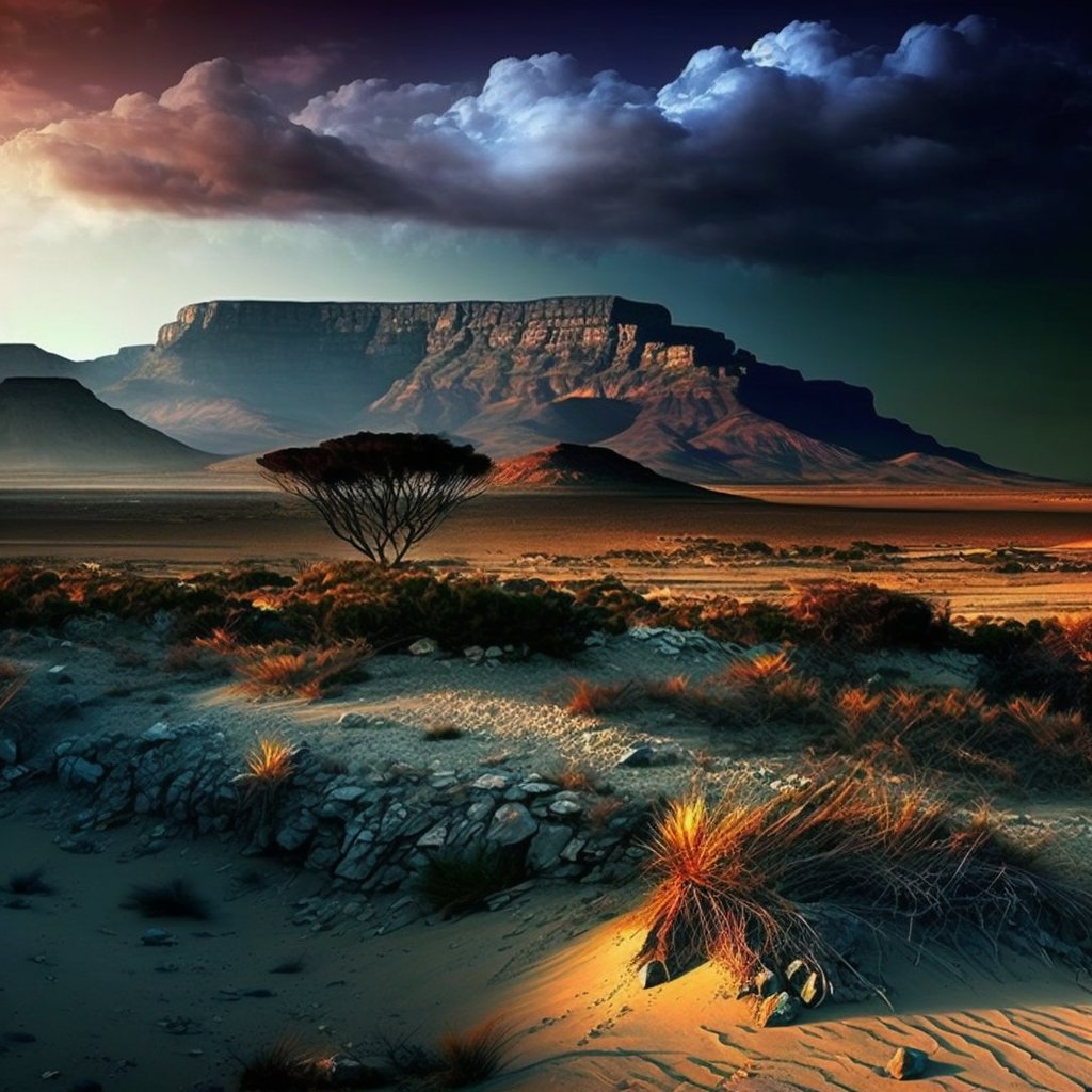 Shaunn84's tweet photo. Imaginary view of table mountain.
#photo #photooftheday #AIart #nature #photography https://t.co/yQscRbBAIt