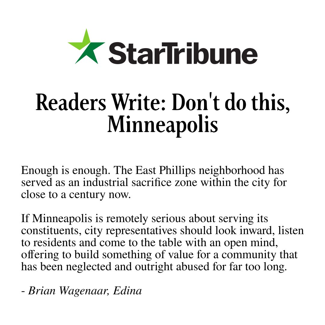 We can't overstate how appreciative we are of everyone's continued support and work to reduce pollution in East Phillips and move towards a healthy + cooperative future. Thank you Brian Wagenaar, hope to see you at the farm someday! 🌱🌻