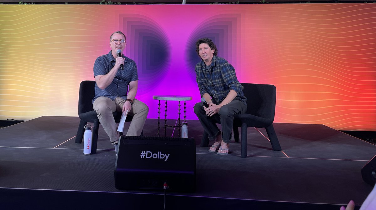 Checking out the Sound of Pi presentation at the #Dolby House at #SXSW2023 with @GlennKiser and Craig Henighan.