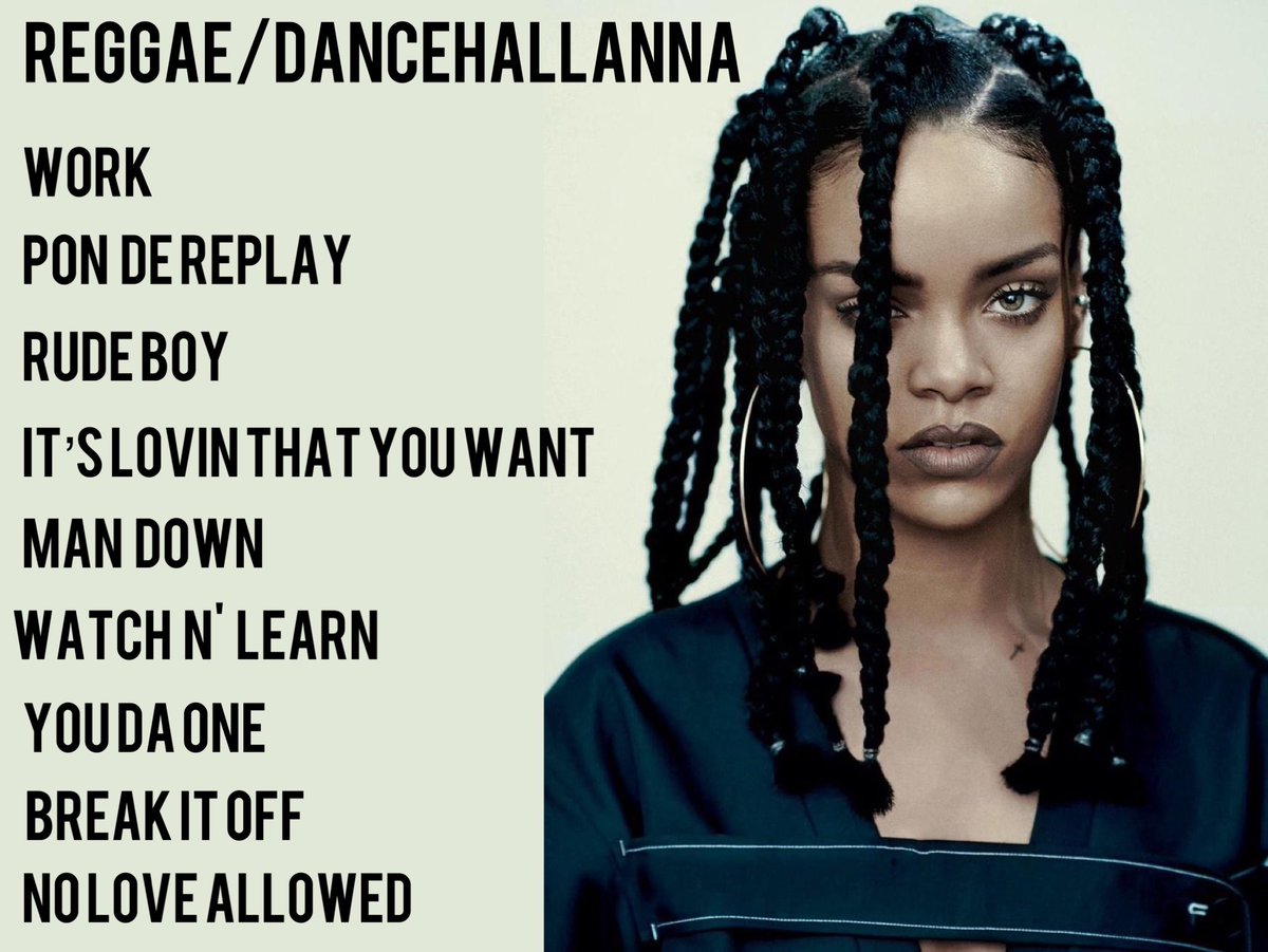 gaIactafentys's tweet photo. Pick a Rihanna genre ⚓️ https://t.co/sn9ZDTkYkx