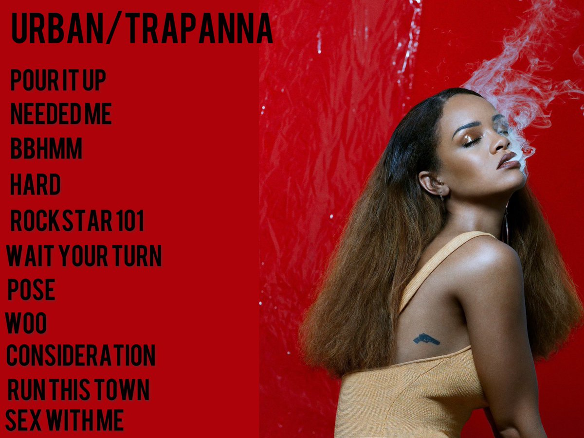 gaIactafentys's tweet photo. Pick a Rihanna genre ⚓️ https://t.co/sn9ZDTkYkx