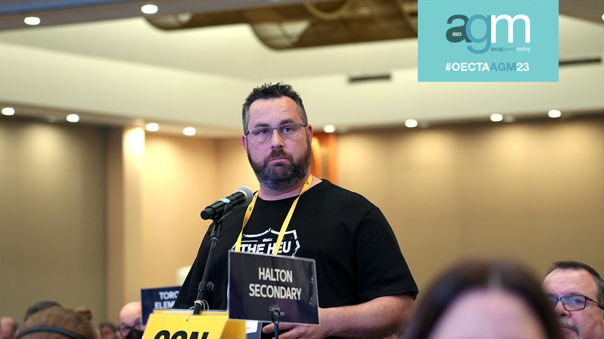 Catholic Teachers (@oectaprov) on Twitter photo Let's keep the 👏applause👏 going for first-time speaker at the mic, Ryan Hagan (<a href="/RyanHagan19/">Ryan Hagan</a>) from <a href="/oectaheu/">Catholic Teachers</a>!
#OECTAAGM23 #CatholicTeachers Let's keep the 👏applause👏 going for first-time speaker at the mic, Ryan Hagan (<a href="/RyanHagan19/">Ryan Hagan</a>) from <a href="/oectaheu/">Catholic Teachers</a>!
#OECTAAGM23 #CatholicTeachers