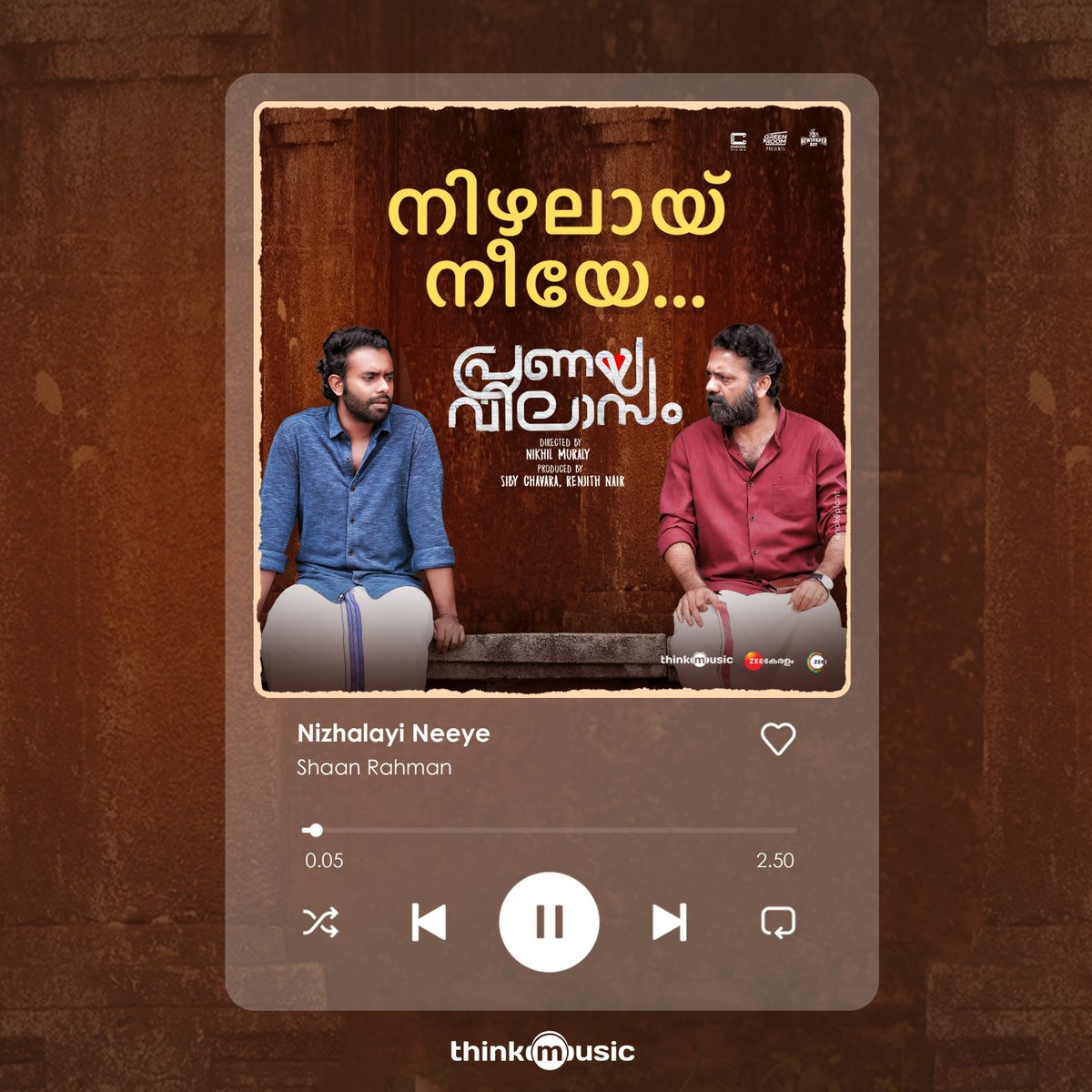 Playing on repeat 🔁
#NizhalayiNeeye from #PranayaVilasam 
youtu.be/TAKWPXkUROE

A <a href="/shaanrahman/">Shaan Rahman</a> musical
Sung by #ShaanRahman 
Lyrics #ShilpaSasidharan 
#arjunashokan #mamithabaiju #anaswararajan #hakimshahjahan