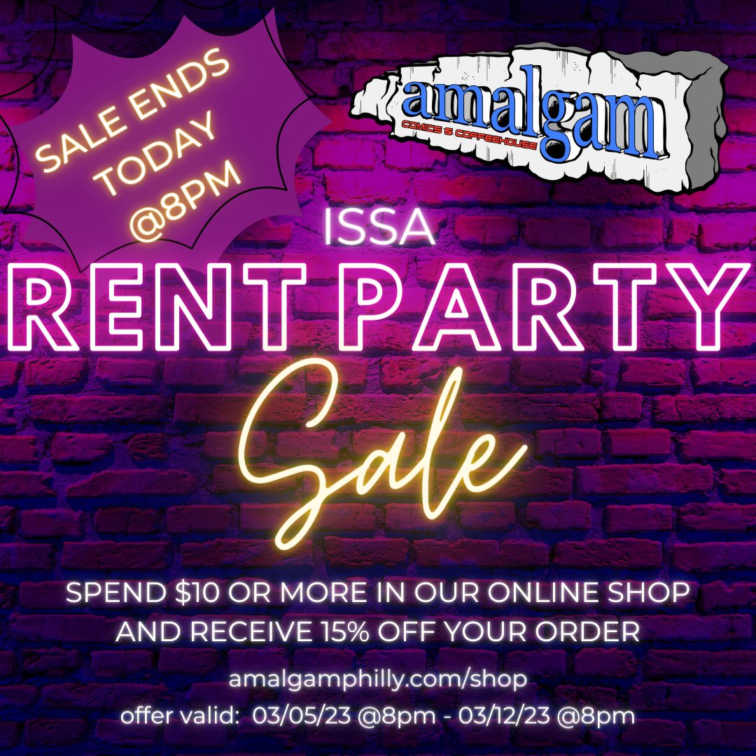 Don't miss the party!  Sale ends tonight at 8pm. 🎉 

Thank you for shopping with us!  #supportsmallbusiness #shopsmall #shopblackowned #shopwomenowned #buybooksfromindiebookstores #buybooksfromblackgirls #communitybookstore #smallbutmighty