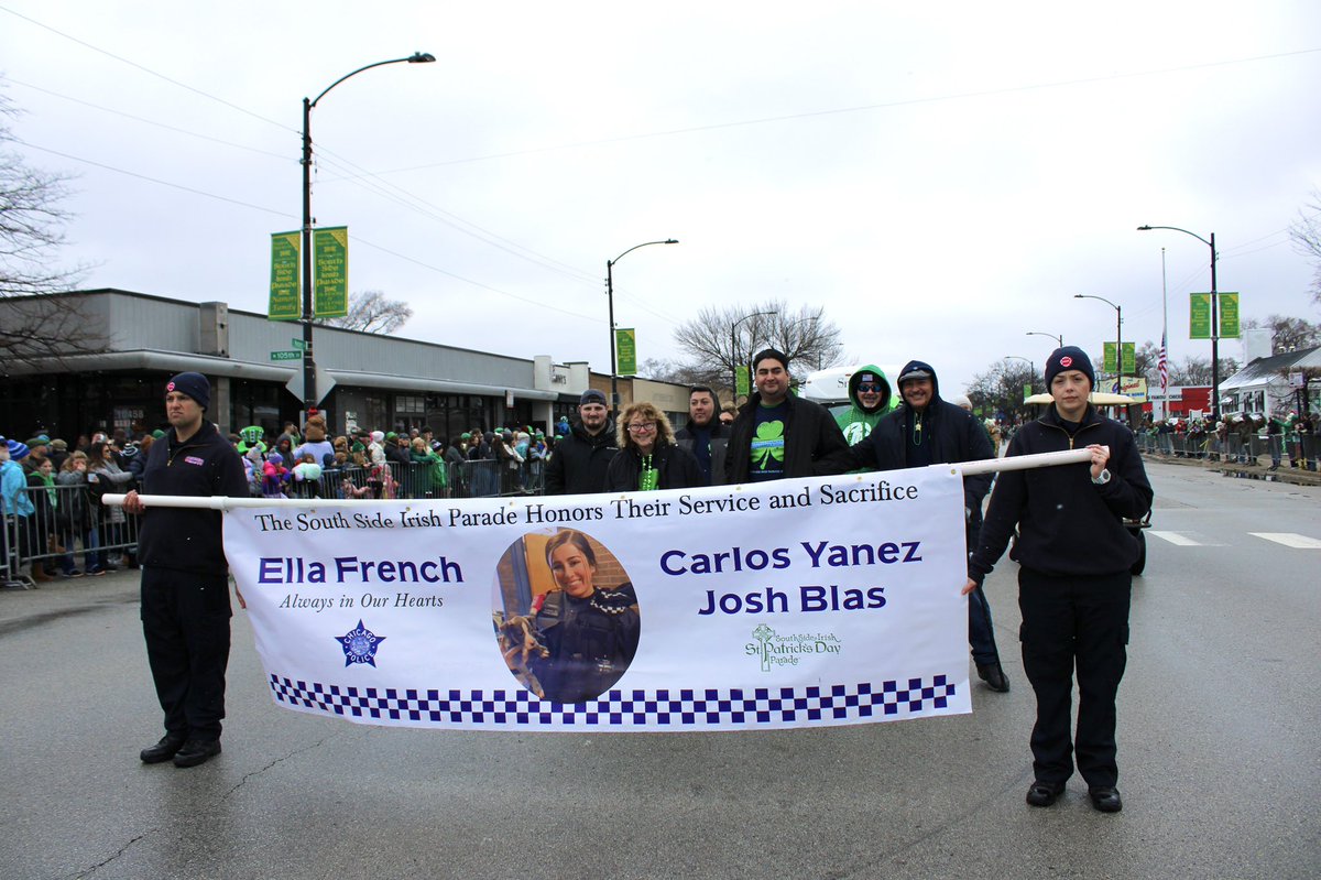 Had the honor of walking in the South Side Irish Parade along side of Carlos Yanez Jr, Ms. French And Josh Blas In Honor of Ella French. @LemmaTony @PeteCapel @crystal_hanlon @MattDominiakD65 @Angel_Mayoski