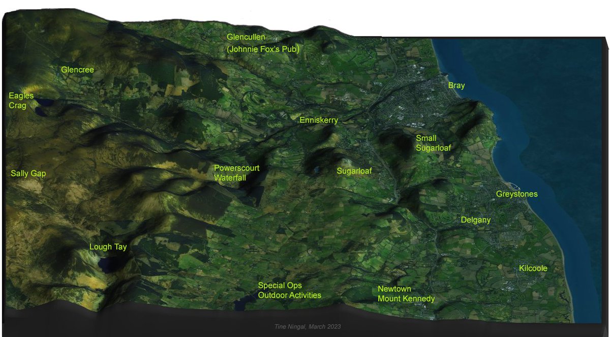 Bird's eye view of Sugarloaf and surrounding areas