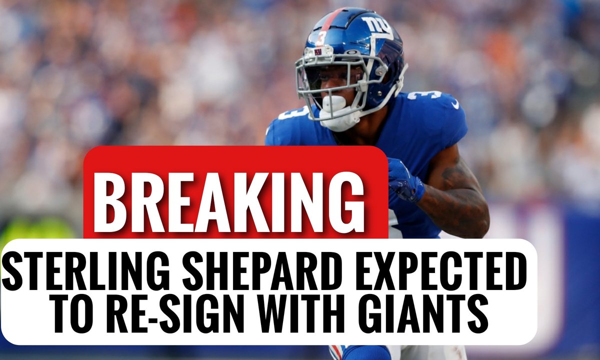 chuckknoxx's tweet photo. BREAKING - Giants are expected to re-sign free agent WR Sterling Shepard to a new deal. - per ESPN
#STERLINGSHEPARD #TOGETHERBLUE
#NYGIANTS #GMEN https://t.co/v6IUJSgJrU