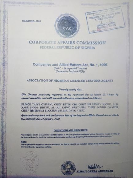NigerianCustomsBrokers tweet media